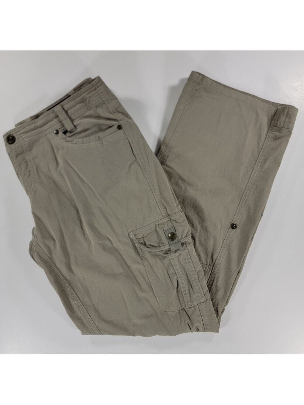 Kuhl Splash Roll Up Cargo Pants Women’s 10 Outdoor Hiking Grayish Stretch